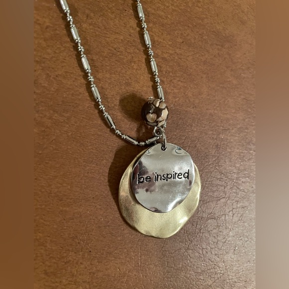 Chico's Jewelry - Chico’s “Be Inspired” reversible two tone necklace in silver and gold tones NWT